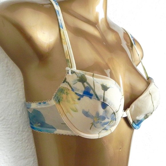 NWOT French Floral Bra - Never Worn! - Picture 3 of 6